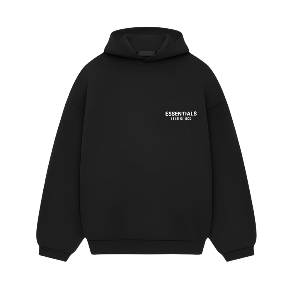 Fear of God Essentials Hoodie (SS24) - Letras Blancas